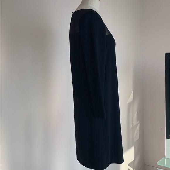 TARA JORMON Black Dress with Silk Insert Sz FR 38 - Picture 5 of 11